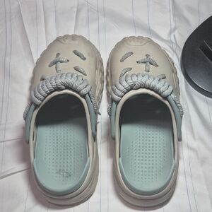 Kids Gray and Blue Shoes